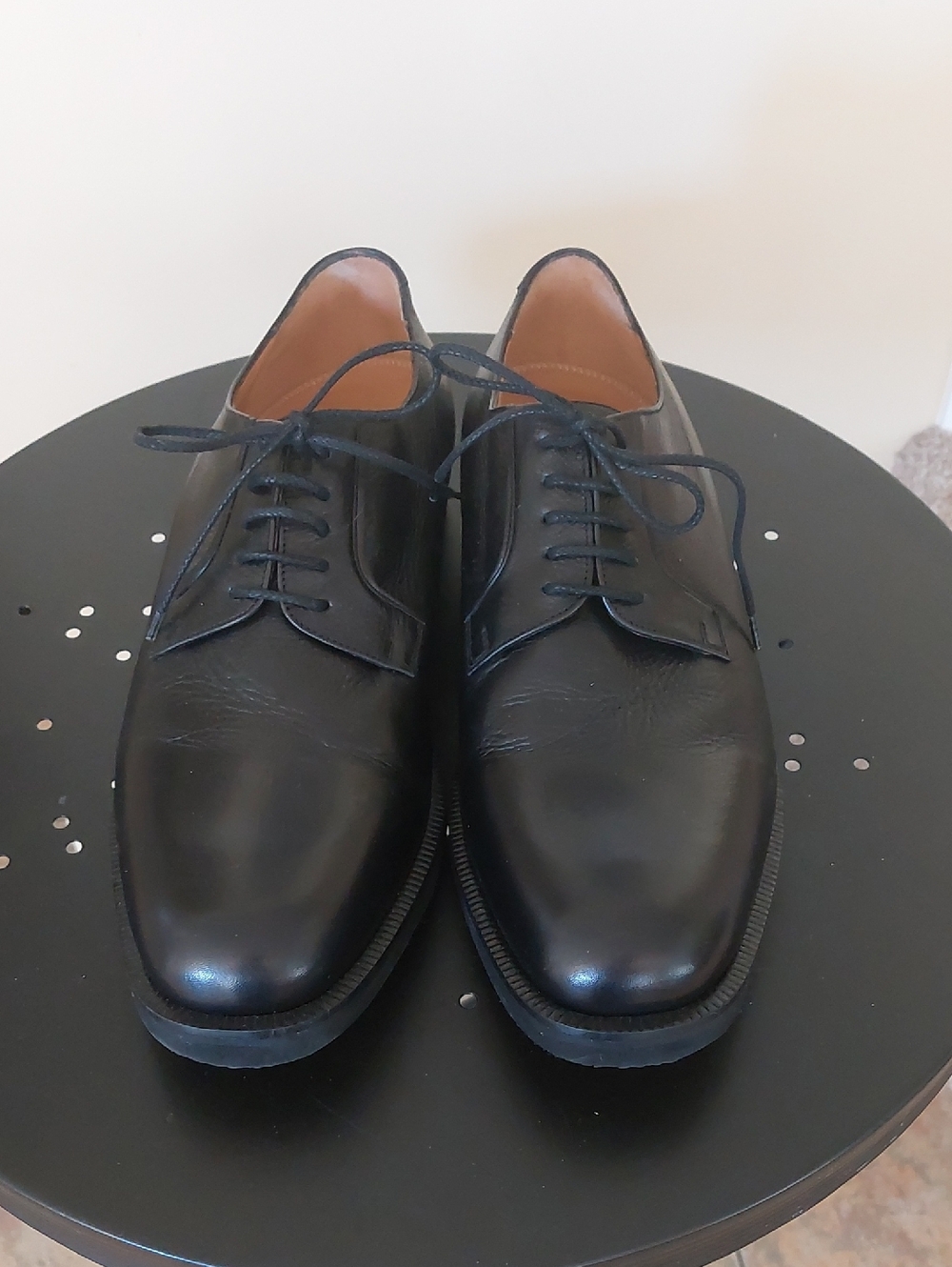 Brand New Dino Monti MONDO Men's Black Leather Shoes Sz 14D